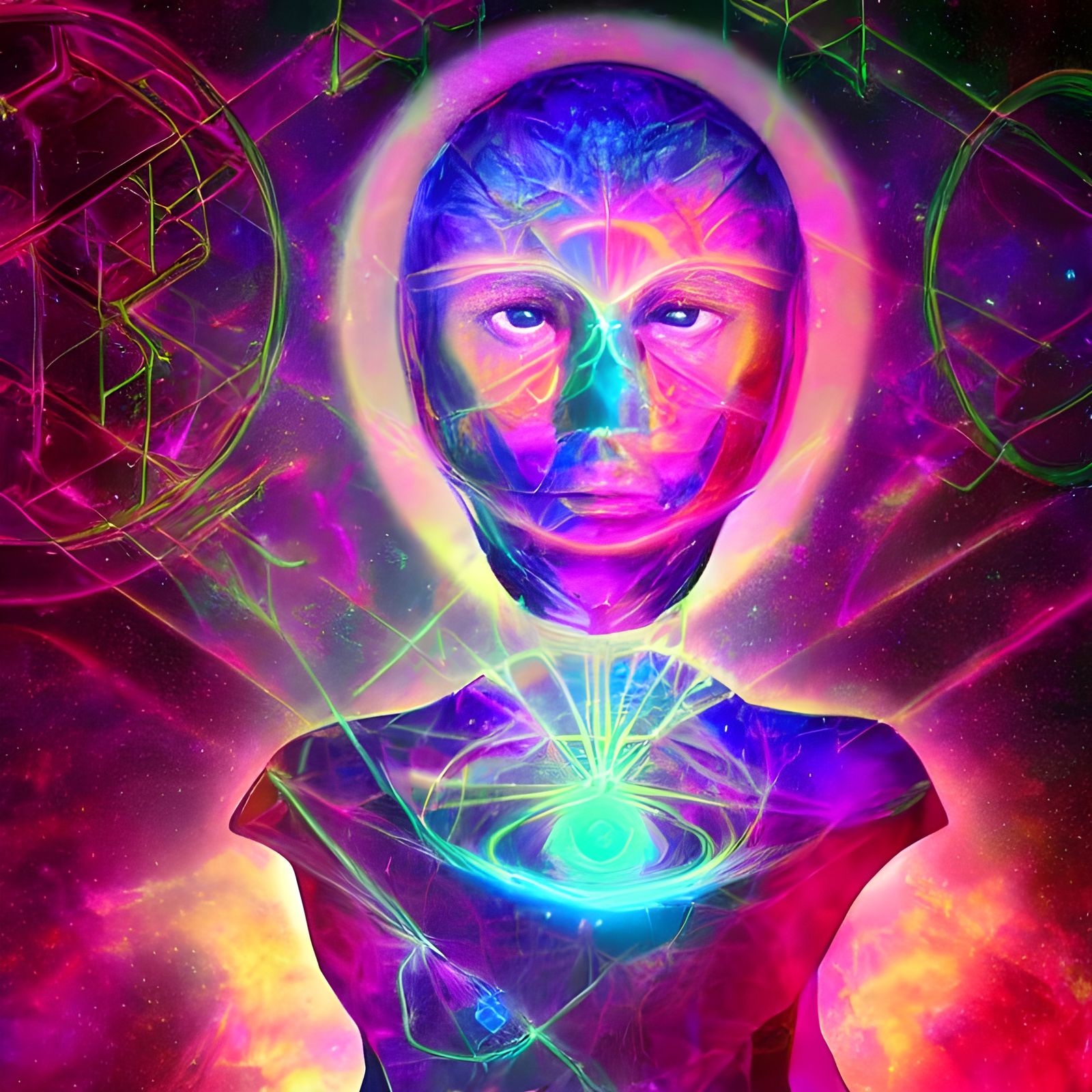 Holographic Computer Healer in Astral Cosmic Style