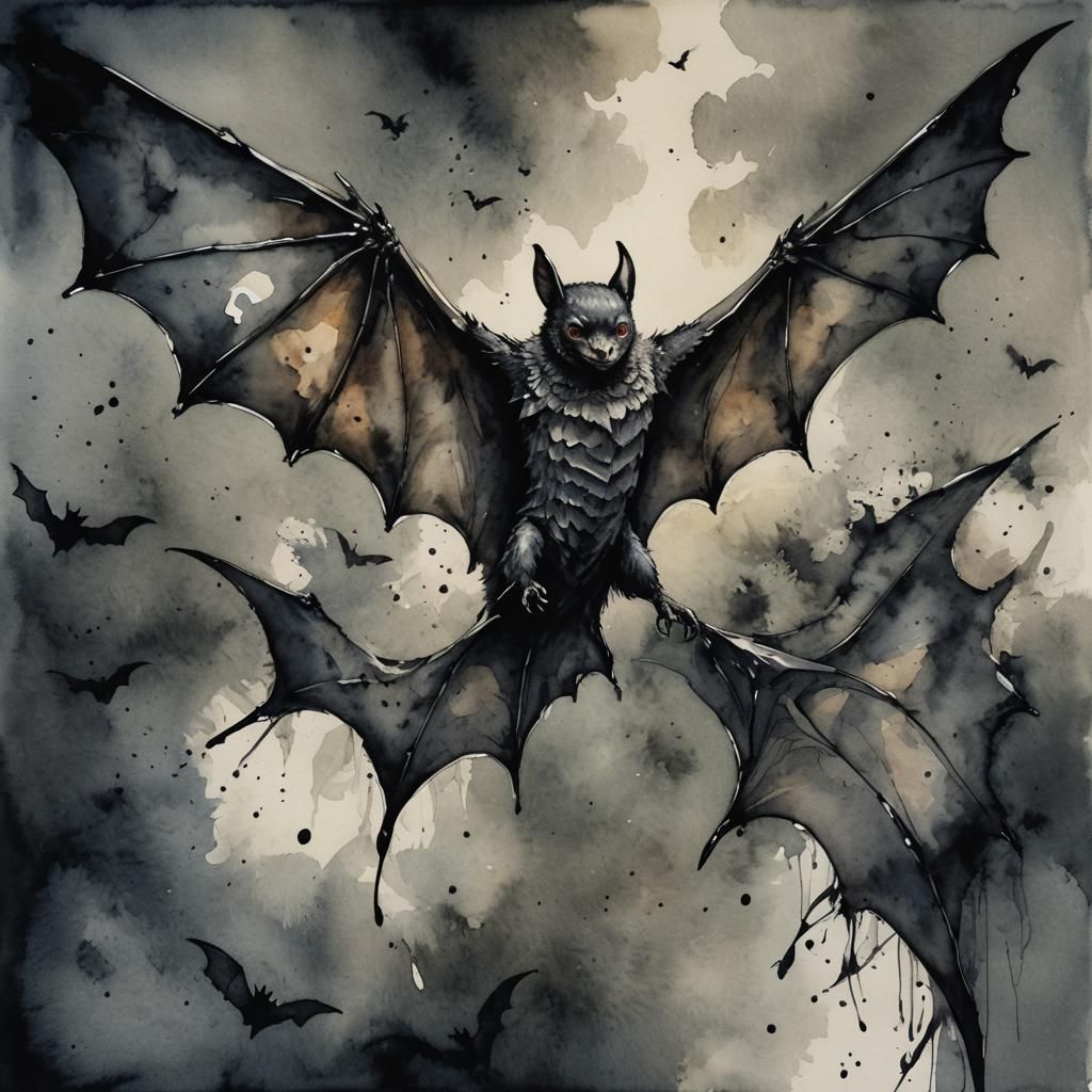 Dancing bat wings,
a whirl of confused dreams;
I want to she...