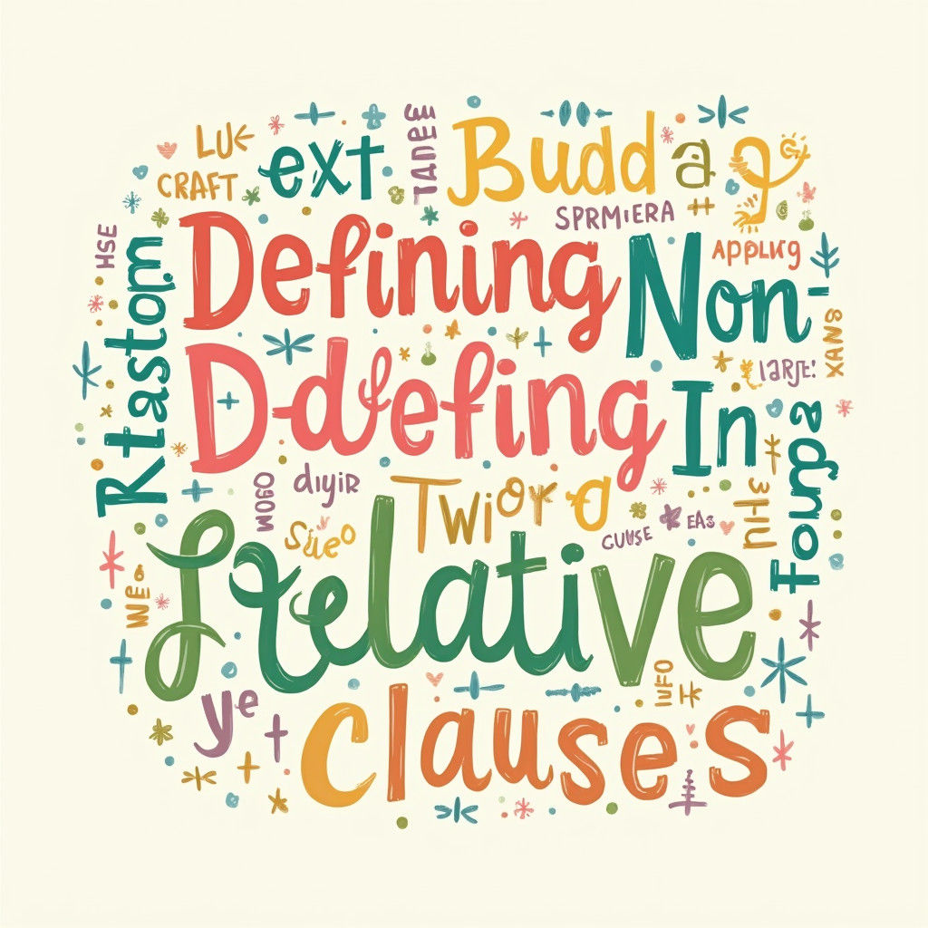 Word Cloud Art: Defining Relative Clauses Explained