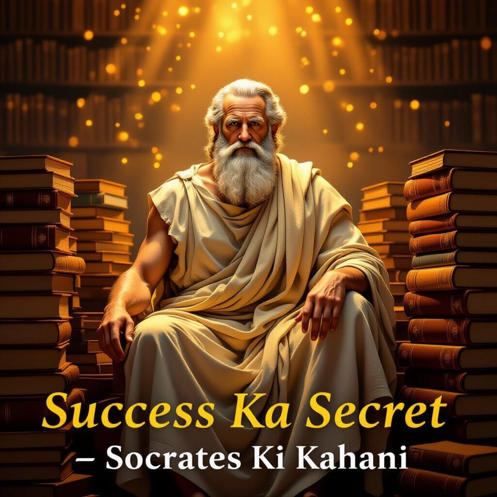 Socrates: Ancient Greek Philosopher in Digital Painting Styl...