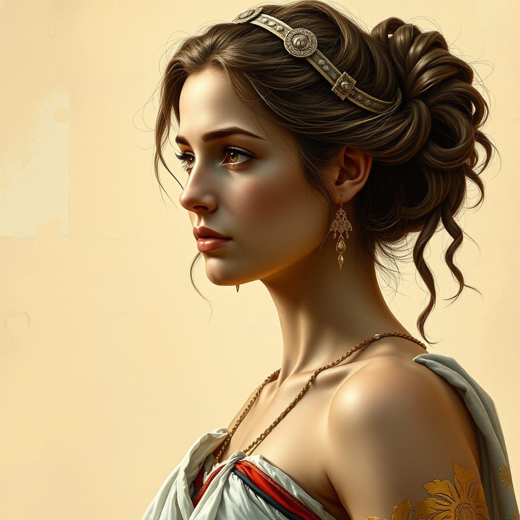 Timeless Ancient Greek Goddess in Stunning Photorealism