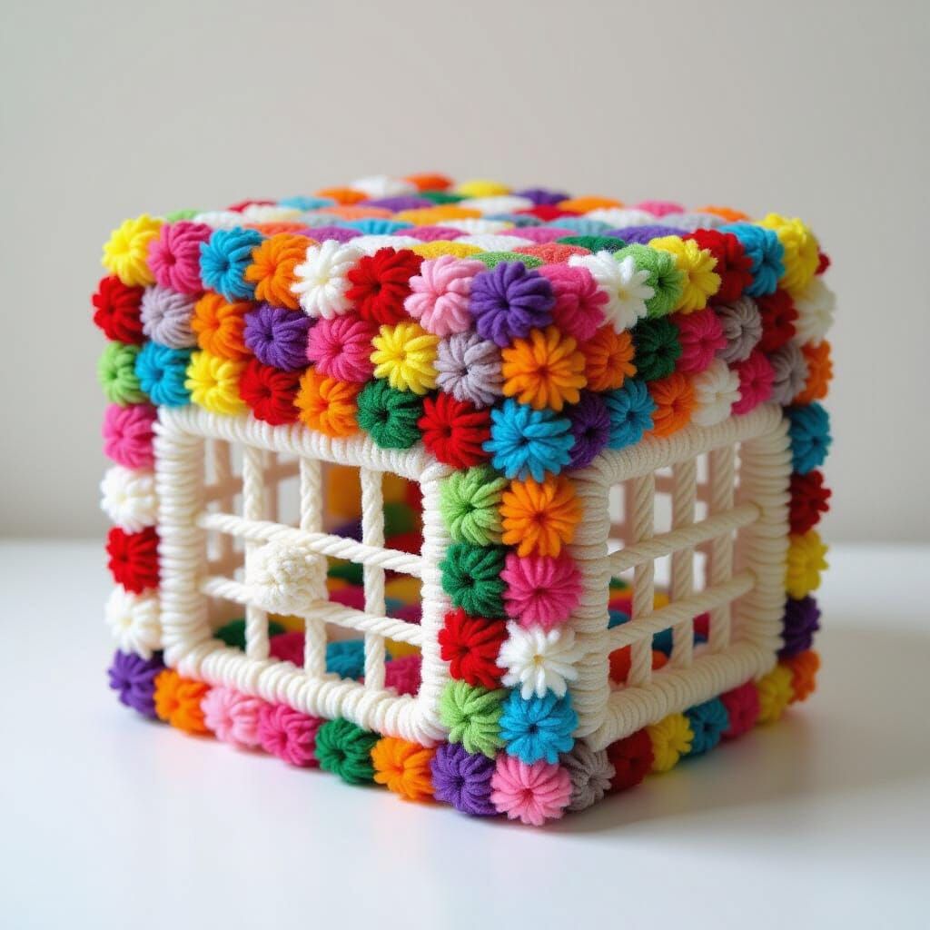 Yarn Pom Pom Prison: A Whimsical Incarceration