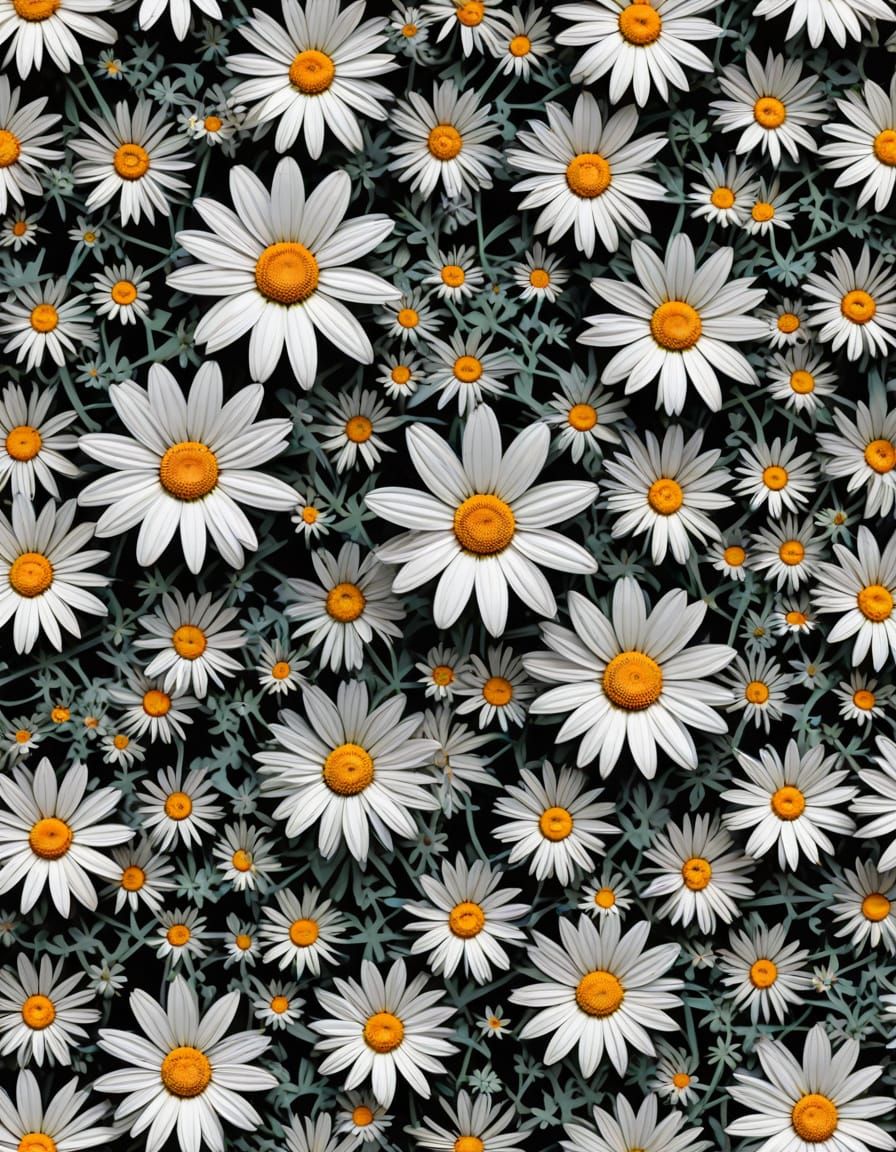Fractals in a Vibrant Daisy