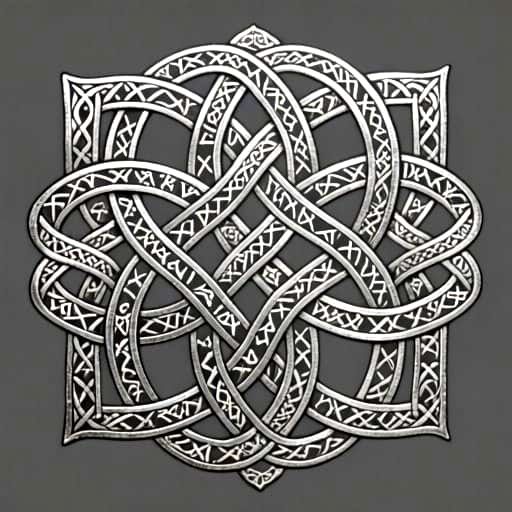 Celtic Knots in Silver and Pewter Tones