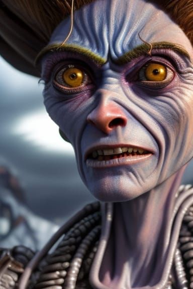 Hyperrealistic Character Portrait in Digital Art Style