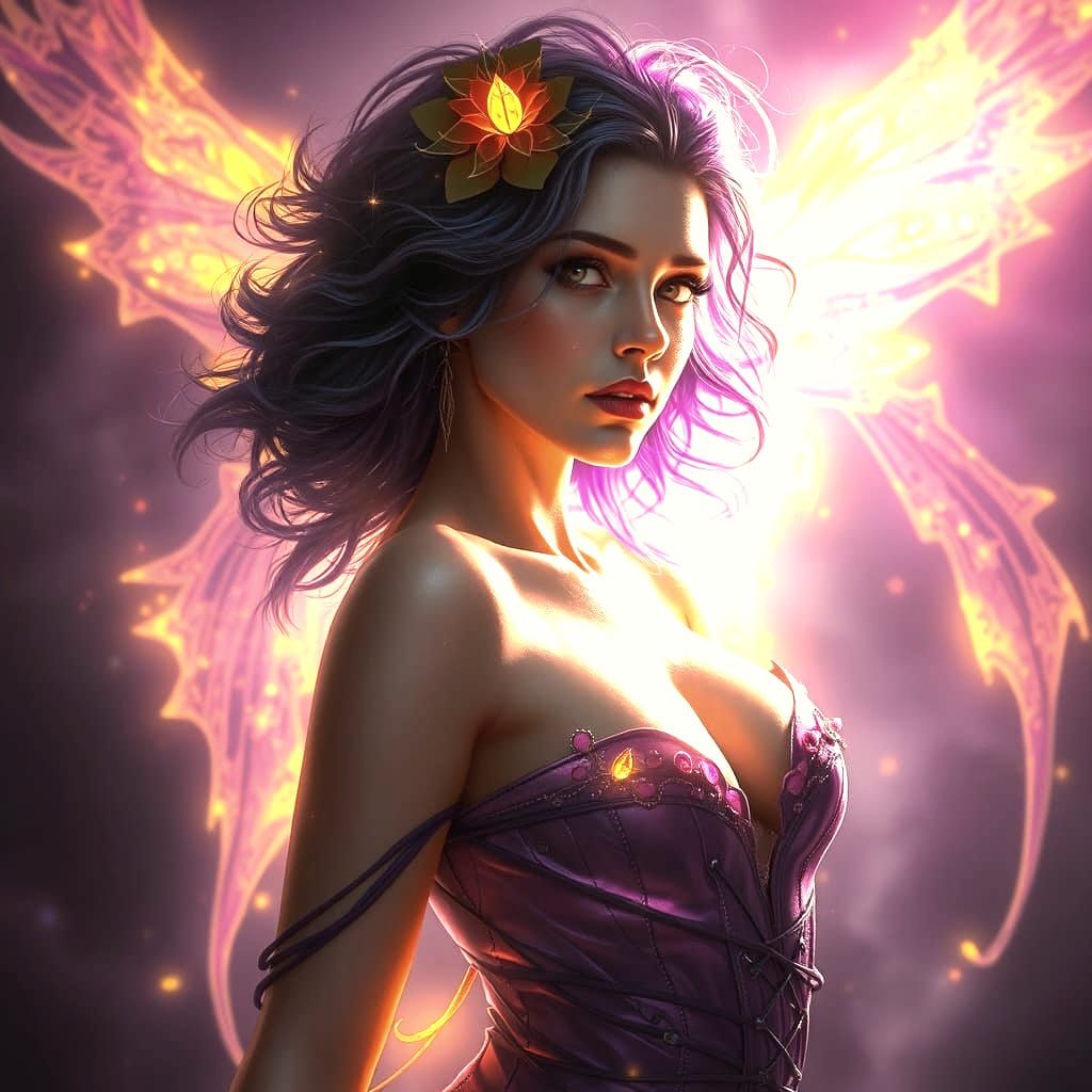 Ethereal Adult Figure in Dark Fantasy Concept Art