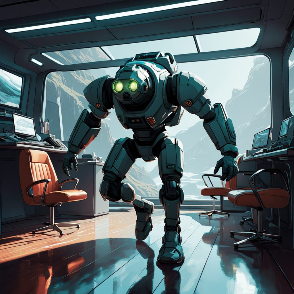 Weightless Diver Crashes Towards Futuristic Smartphone in Mo...