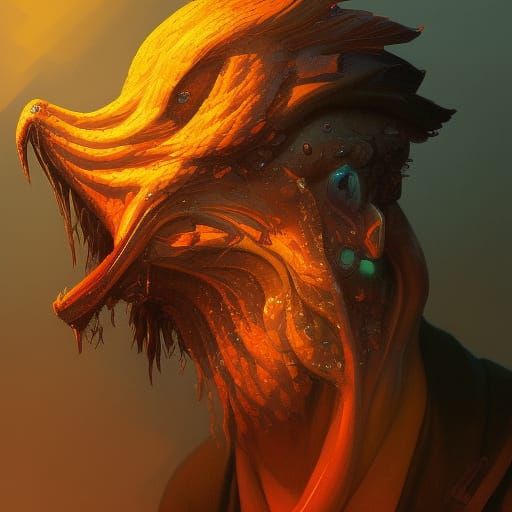 Eldritch Horror Duck Portrait in Unreal Engine 5