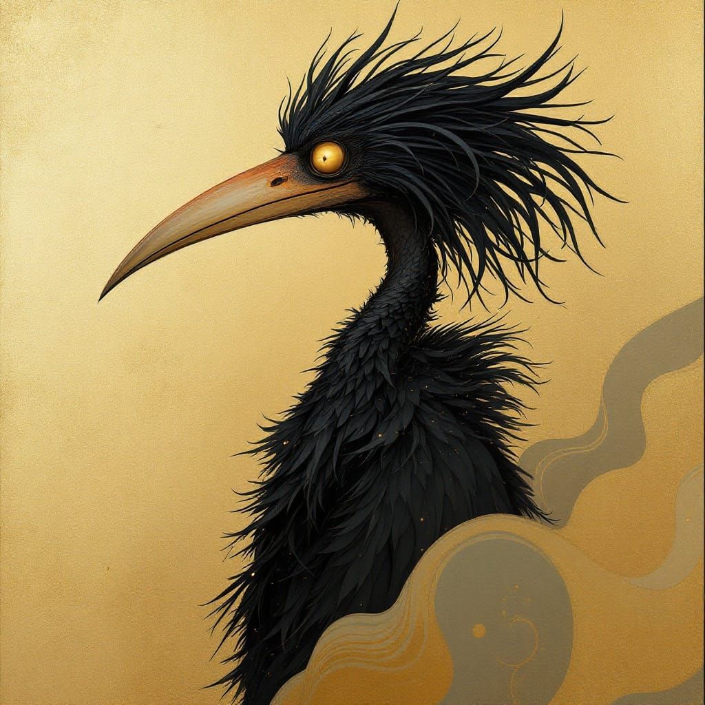 Gilded Visionary Unveils Cosmic Truth