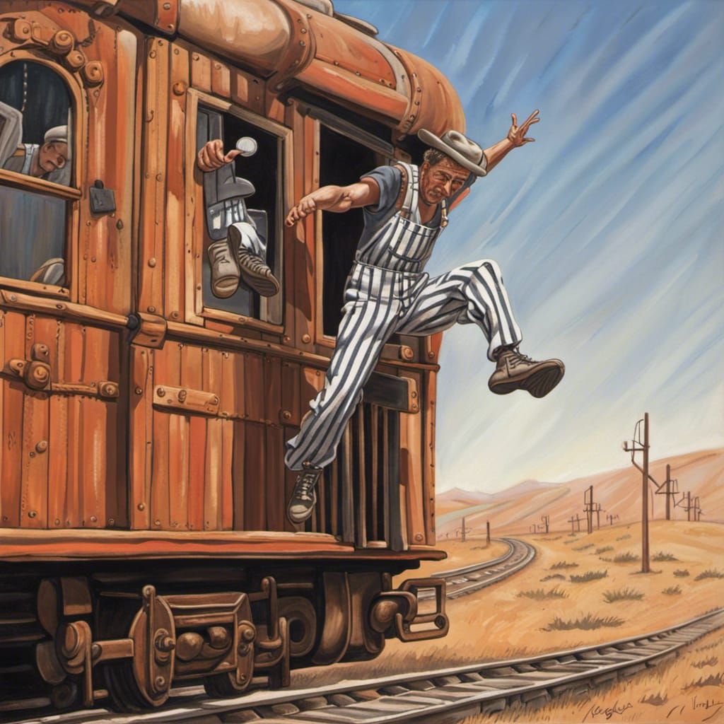 Convict's Daring Escape in Wild West Style
