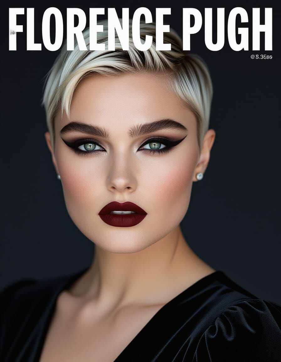 Florence Pugh in Gothic Glamour Portrait