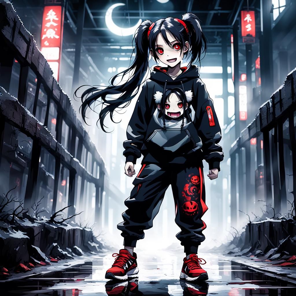 Eerie Gothic Child in Dreamlike Dark Fantasy Art