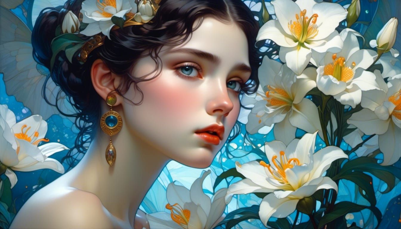 <lora:Art Nouveau:1.0> Lily