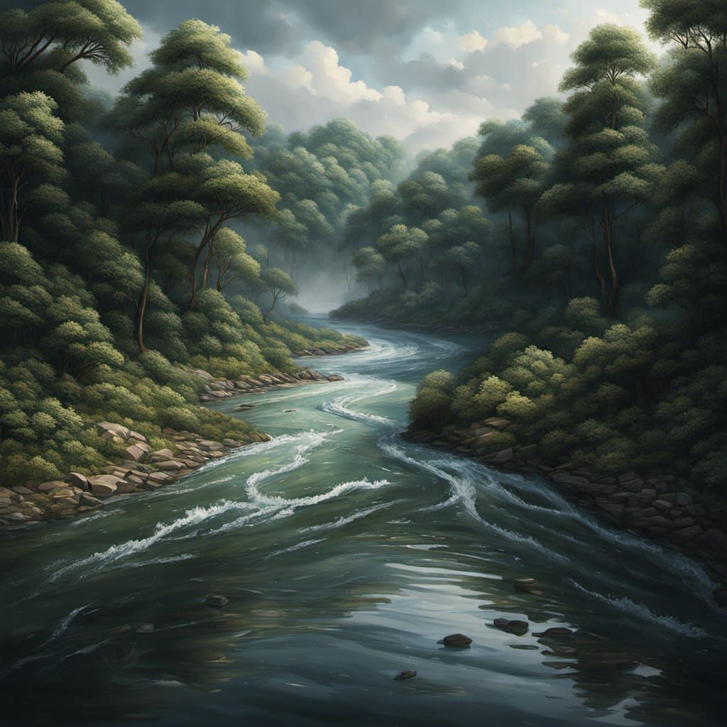A long, flowing river
