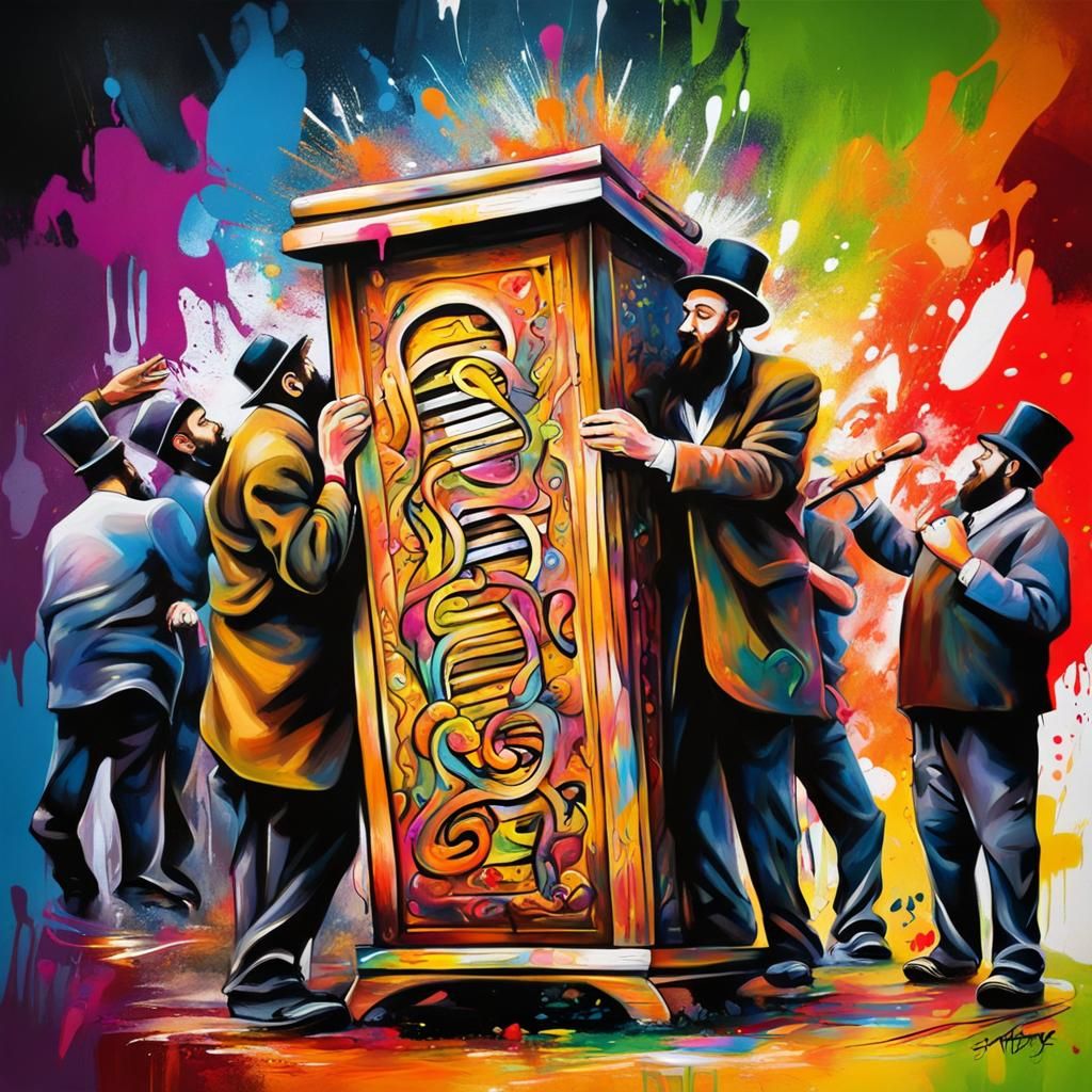 Simchat Torah in Graffiti Style