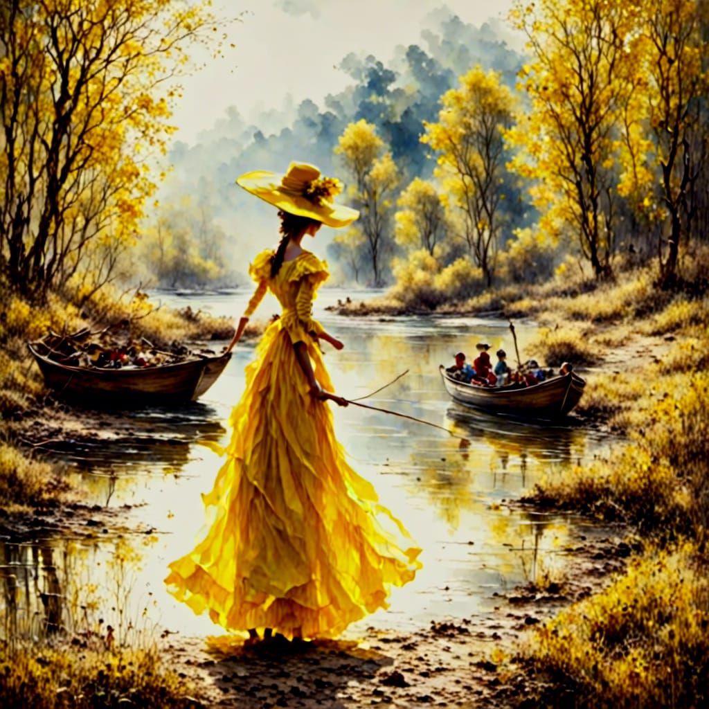 yellow wattles along the Murray