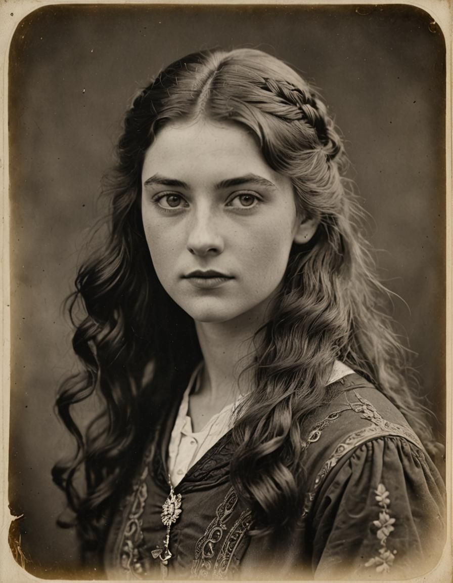 Beautiful Young Irish Woman in Portrait
