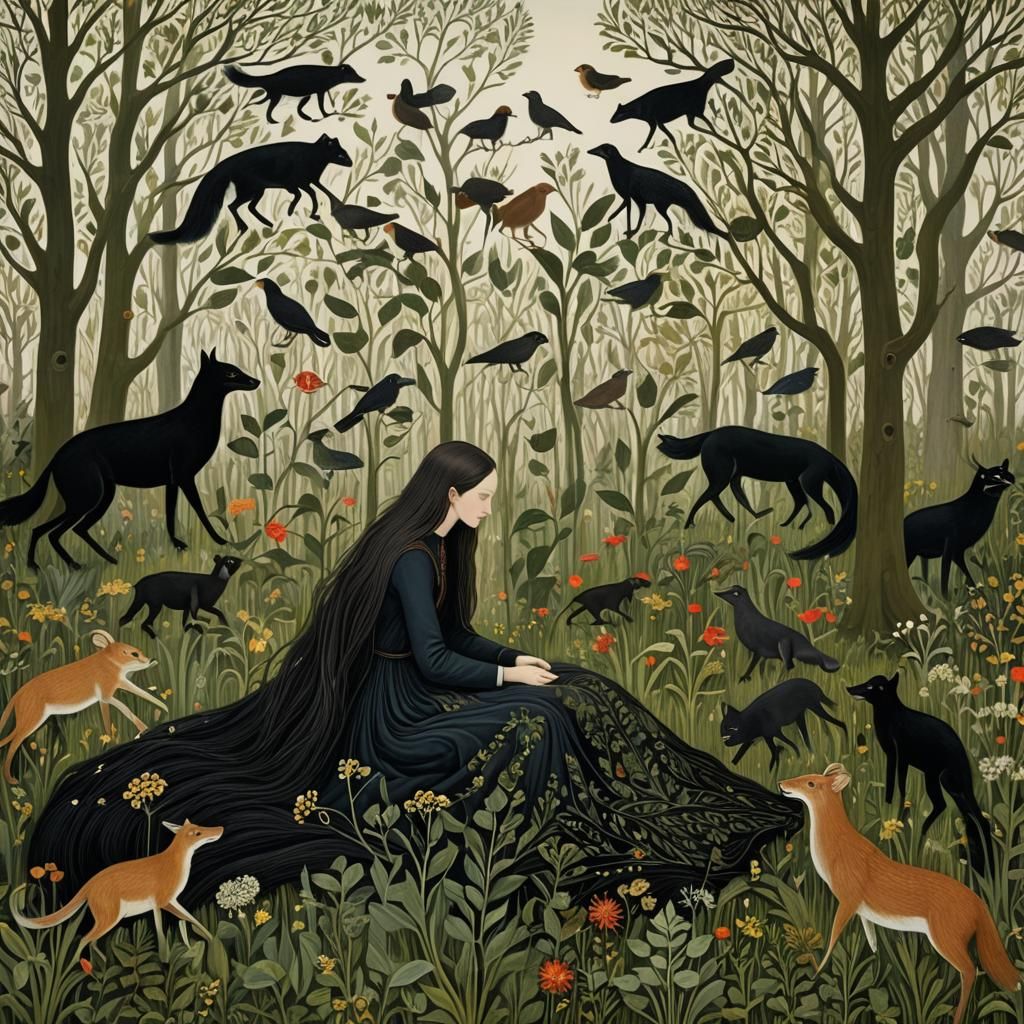 Mythical Creatures in Dreamlike Digital Artwork