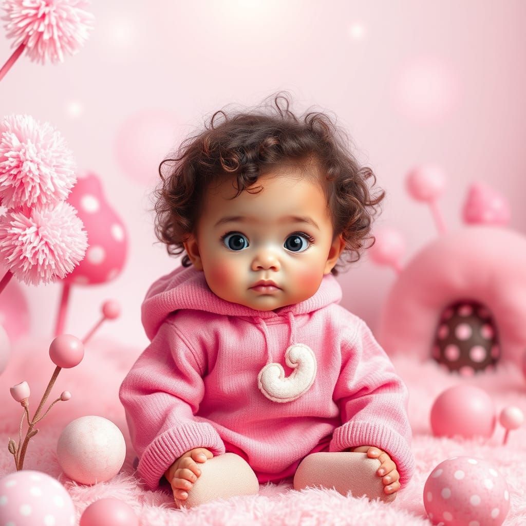 Toddler In Pink