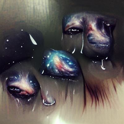Crying Galaxy: A Cosmic Expression of Sorrow