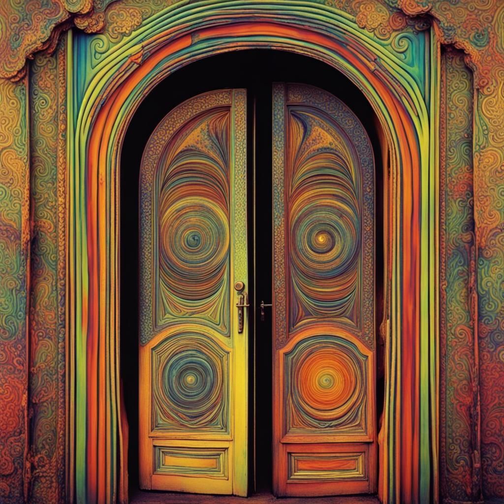 Psychedelic Infinite Landscape Inspired by The Doors