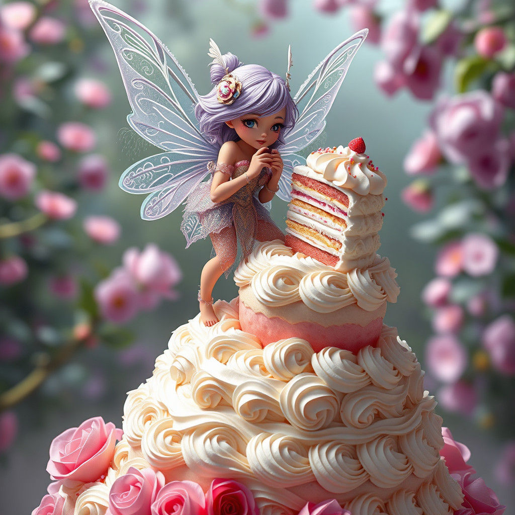 Fairy Ankle-Deep in Frosting, Digital Concept Art