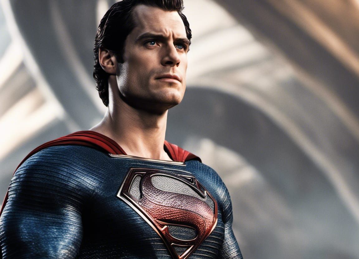 Hyperrealistic Superman Portrait in Graffiti Art Style