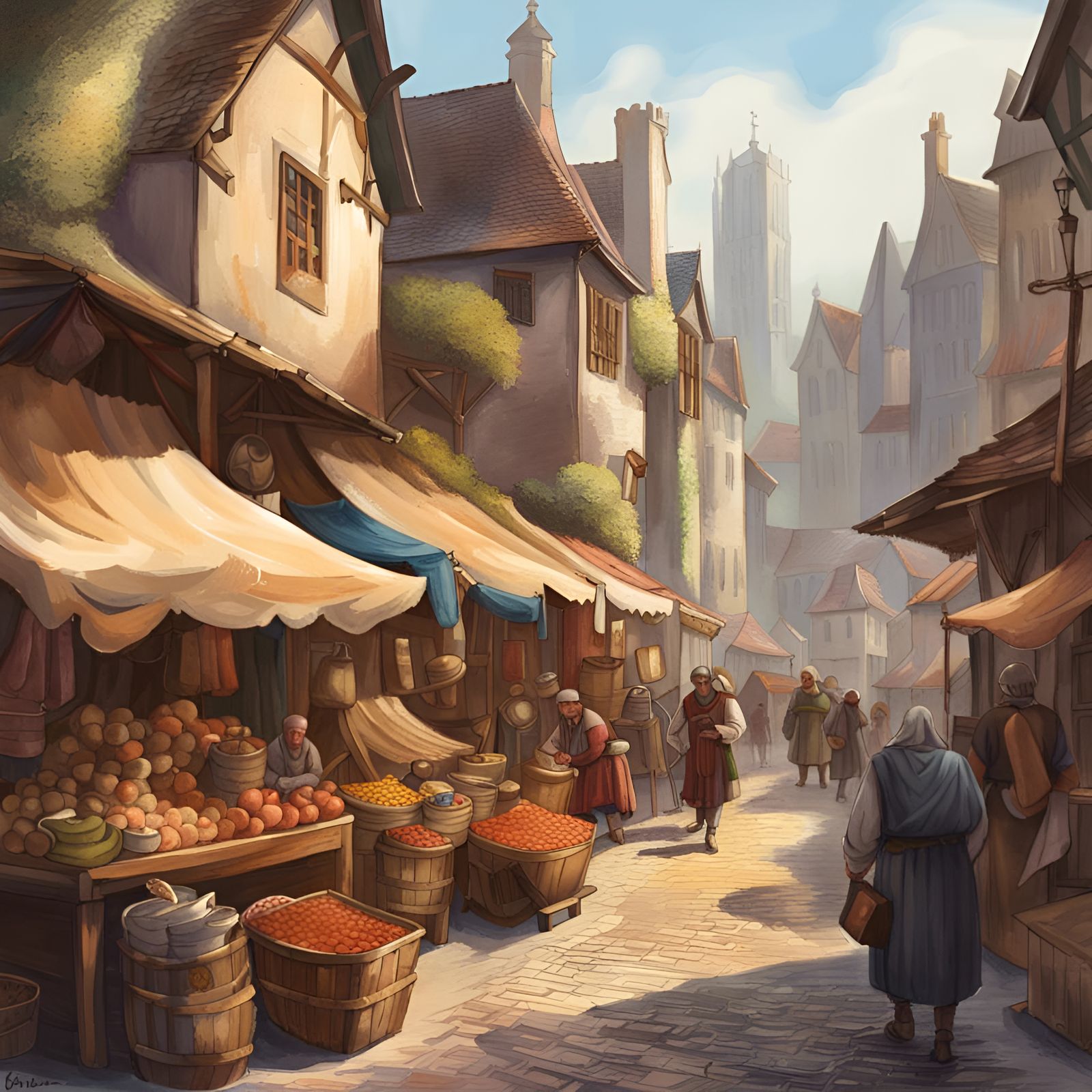 A day in the Medieval market place