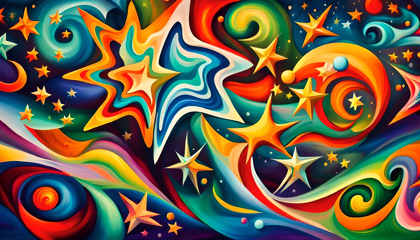 Swirling Newborn Stars in Electromagnetic Plasma, Impasto St...