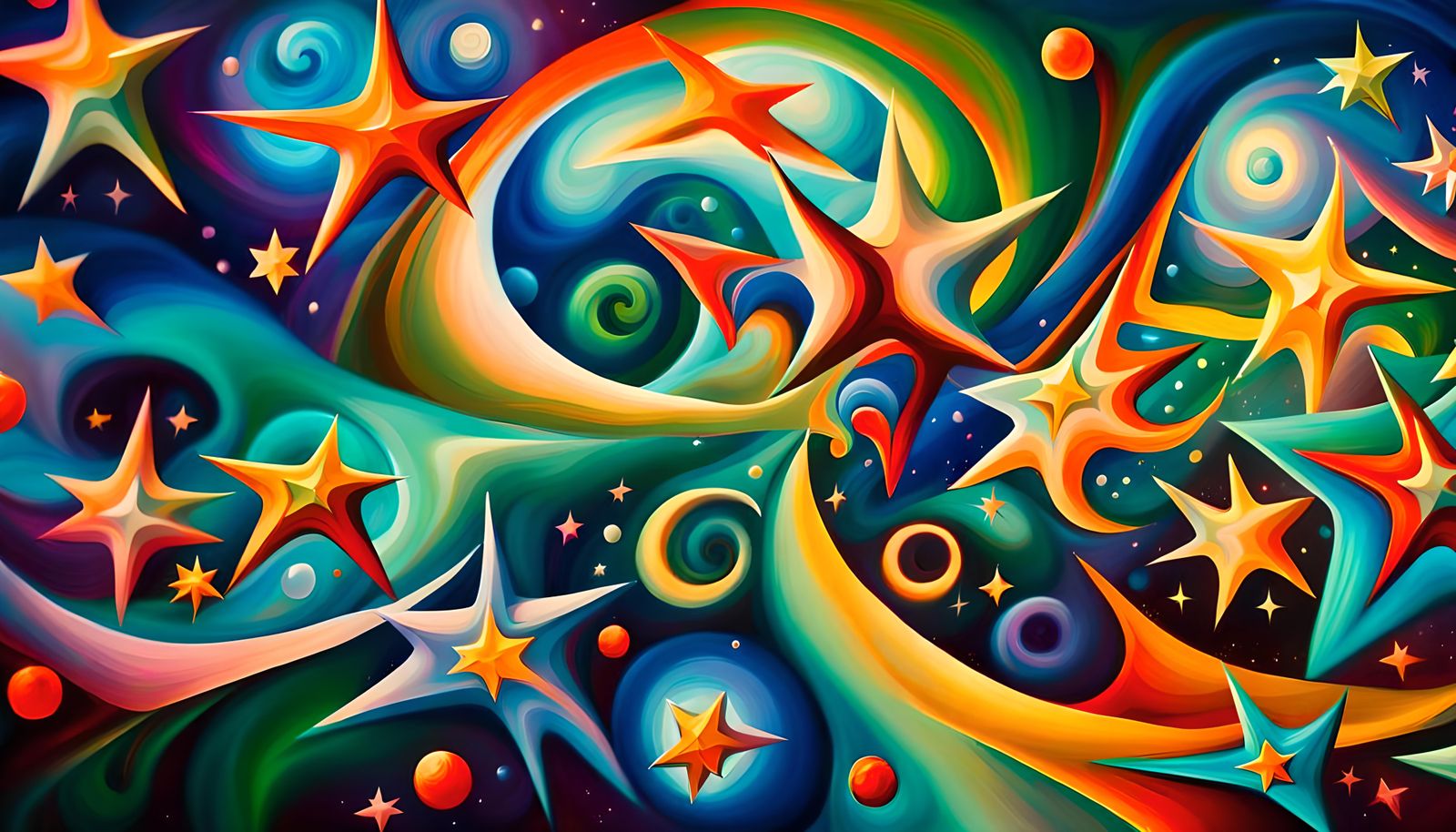 Swirling Stars in Electromagnetic Plasma Maelstrom