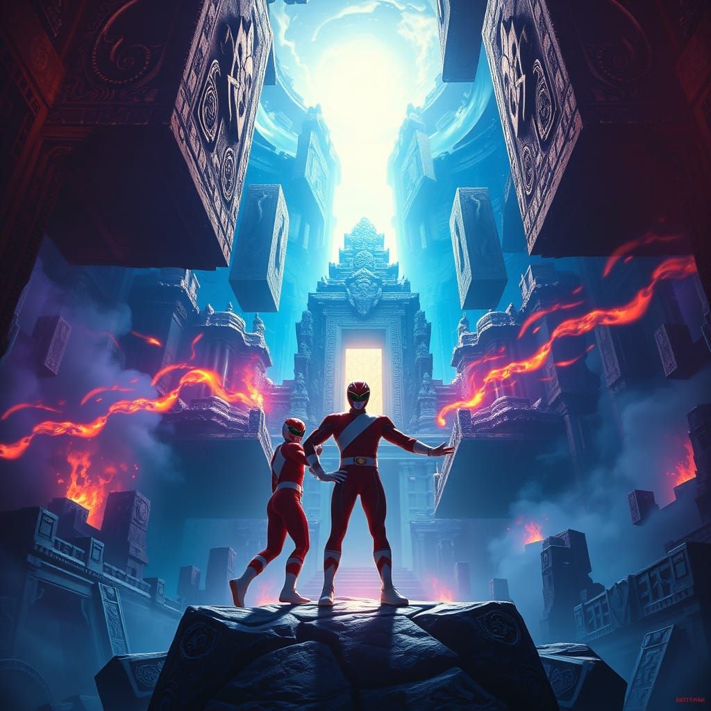 Power Rangers in Ancient Temple Ambush