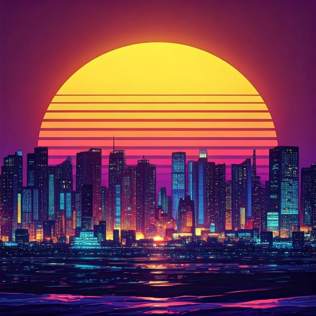 Retro Rock Band Album Cover in 80s Graffiti Style