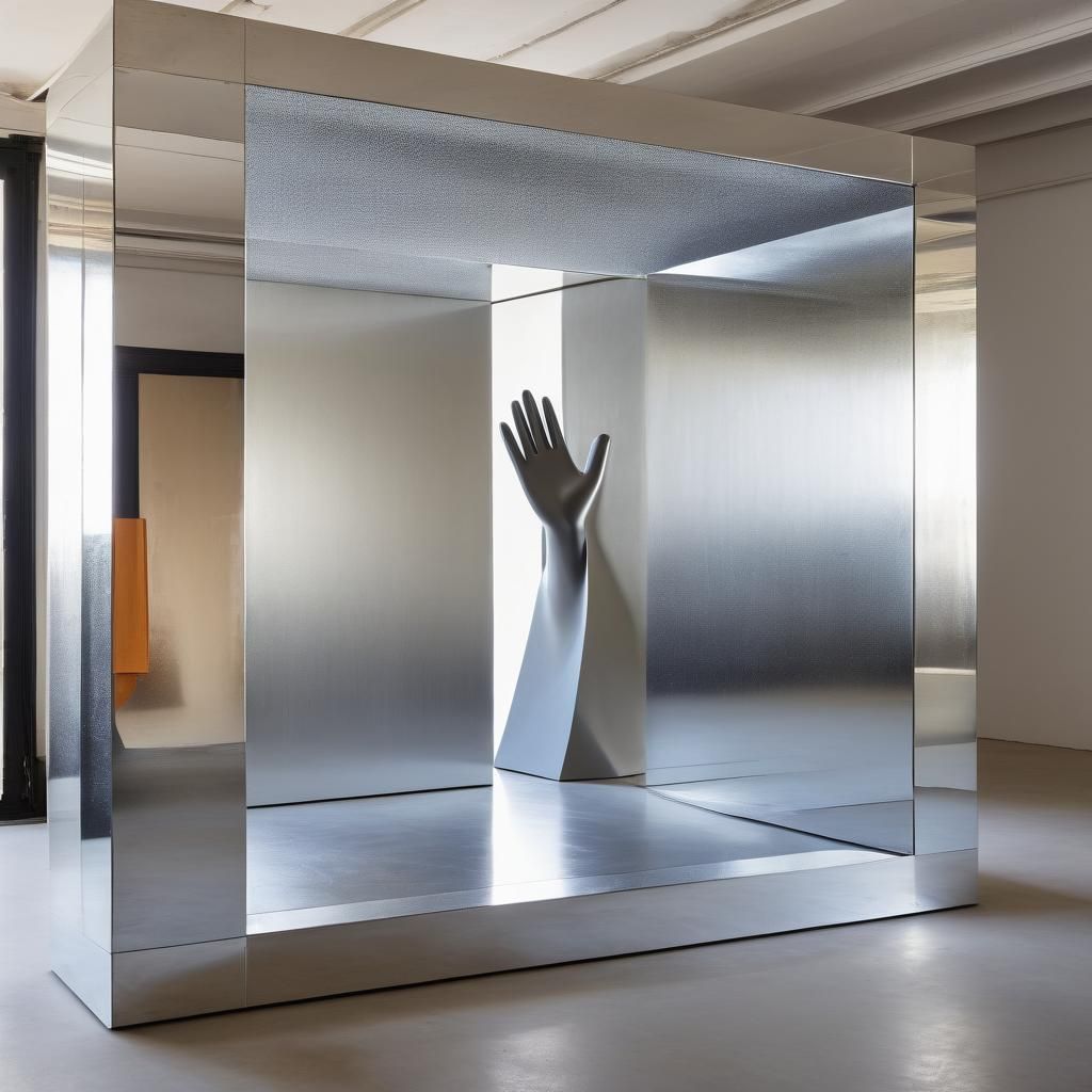 Earth Art Sculpture in Technoconcretism Style