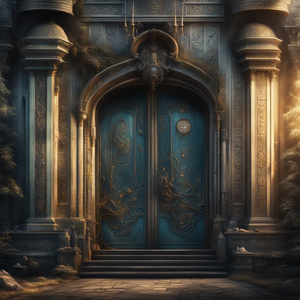Epic Door to the North Digital Painting