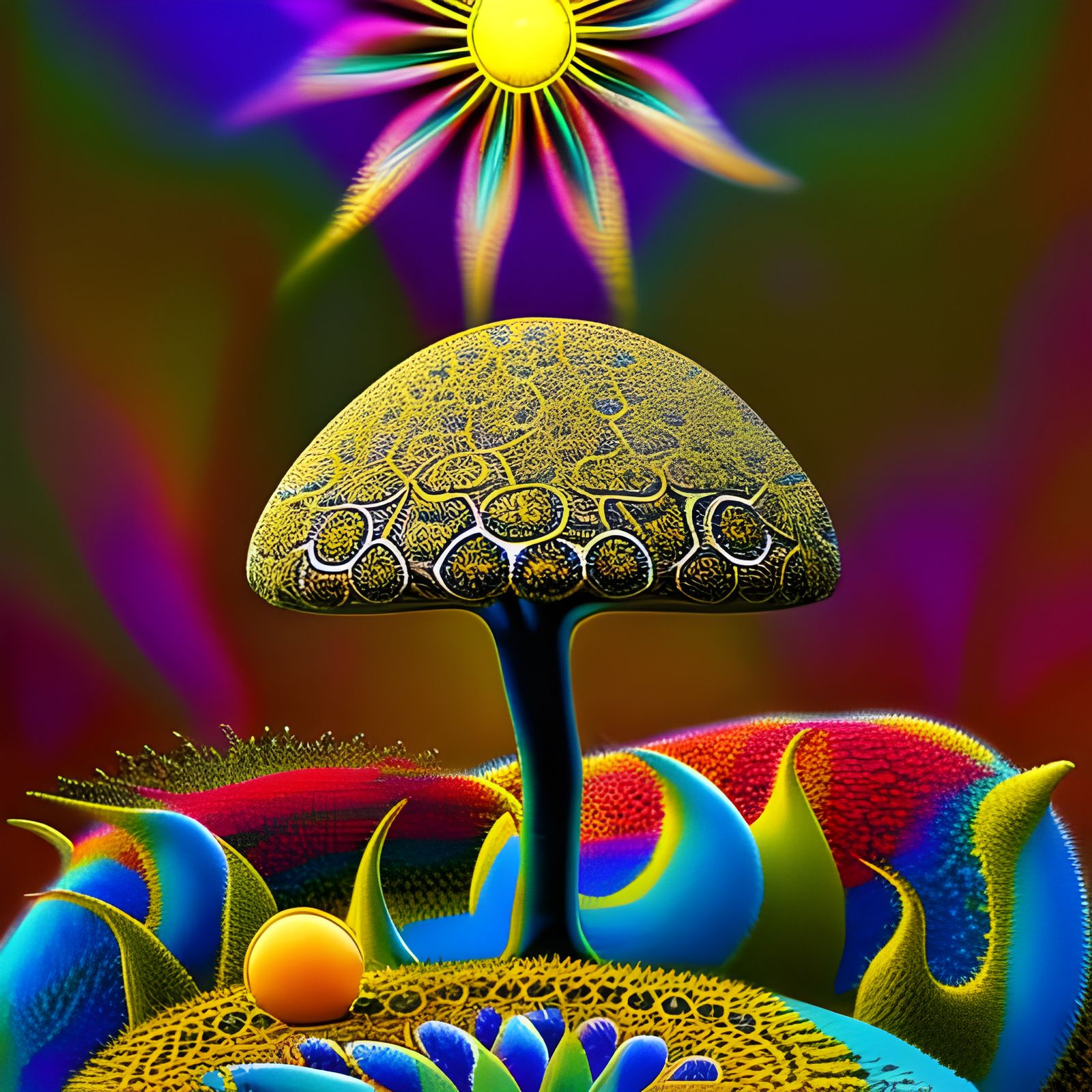Moon Flower Garden on Sun and Moon Bed