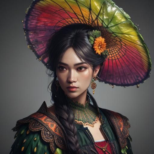 Hyperrealistic Fruit Clothes: Colorful Splash Art