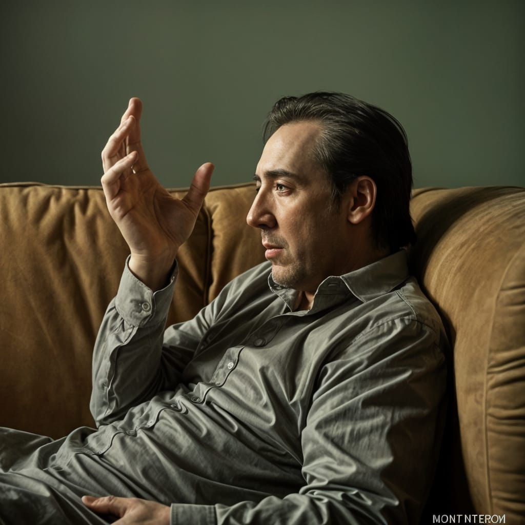 Nicholas Cage in Desperate Contemplation