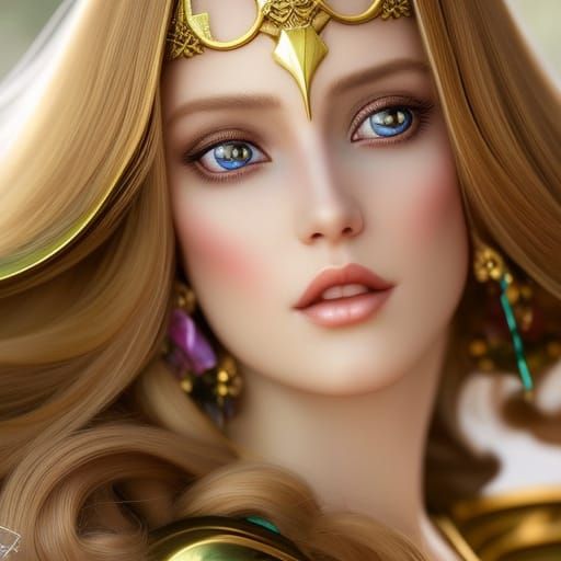 Seraphine: A Beautiful Princess Portrait in Digital Art