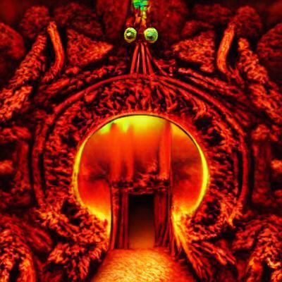 Epic Entrance to Hell Digital Matte Painting