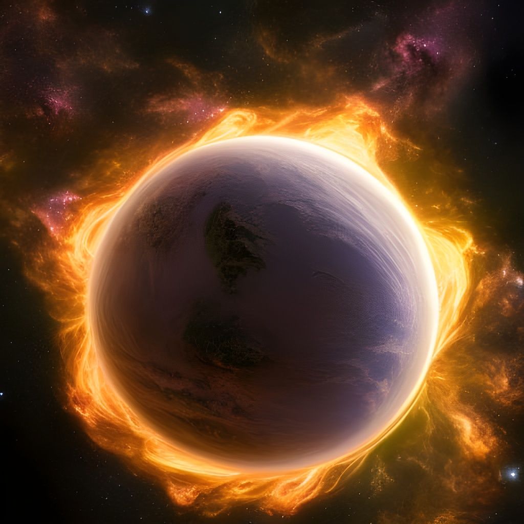 Newborn Planet Cooling Down