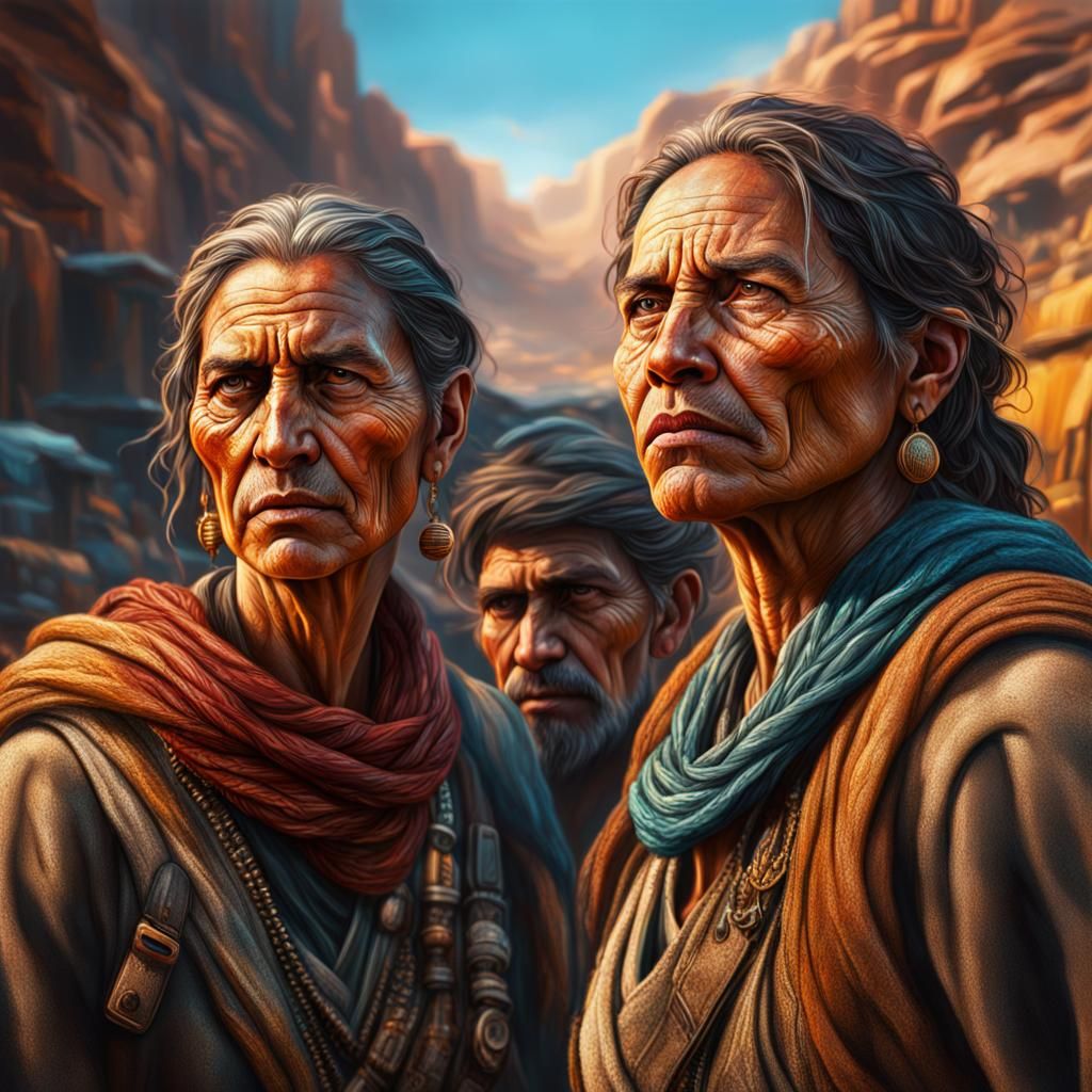 Nomadic Family Portrait in Cinematic Realism