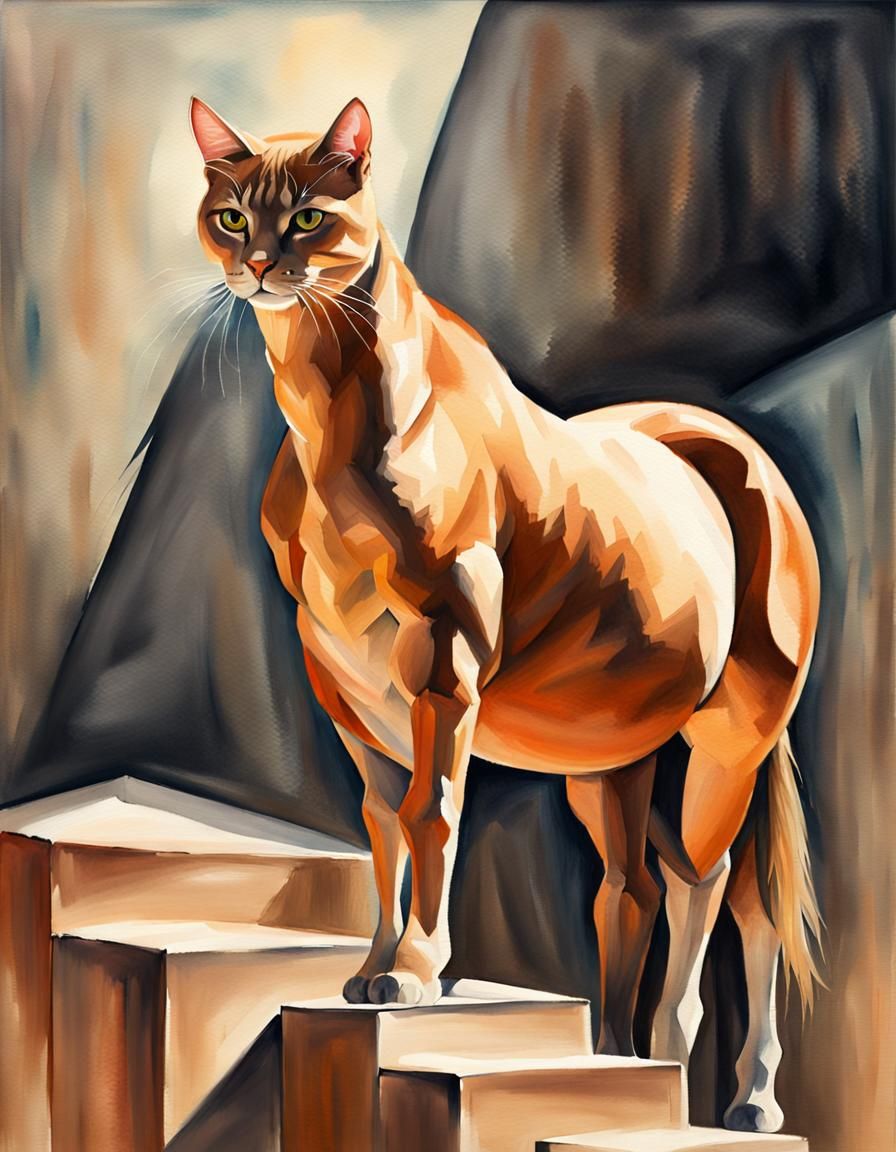 Cat on Horse on Horse: Detailed Volumetric Painting