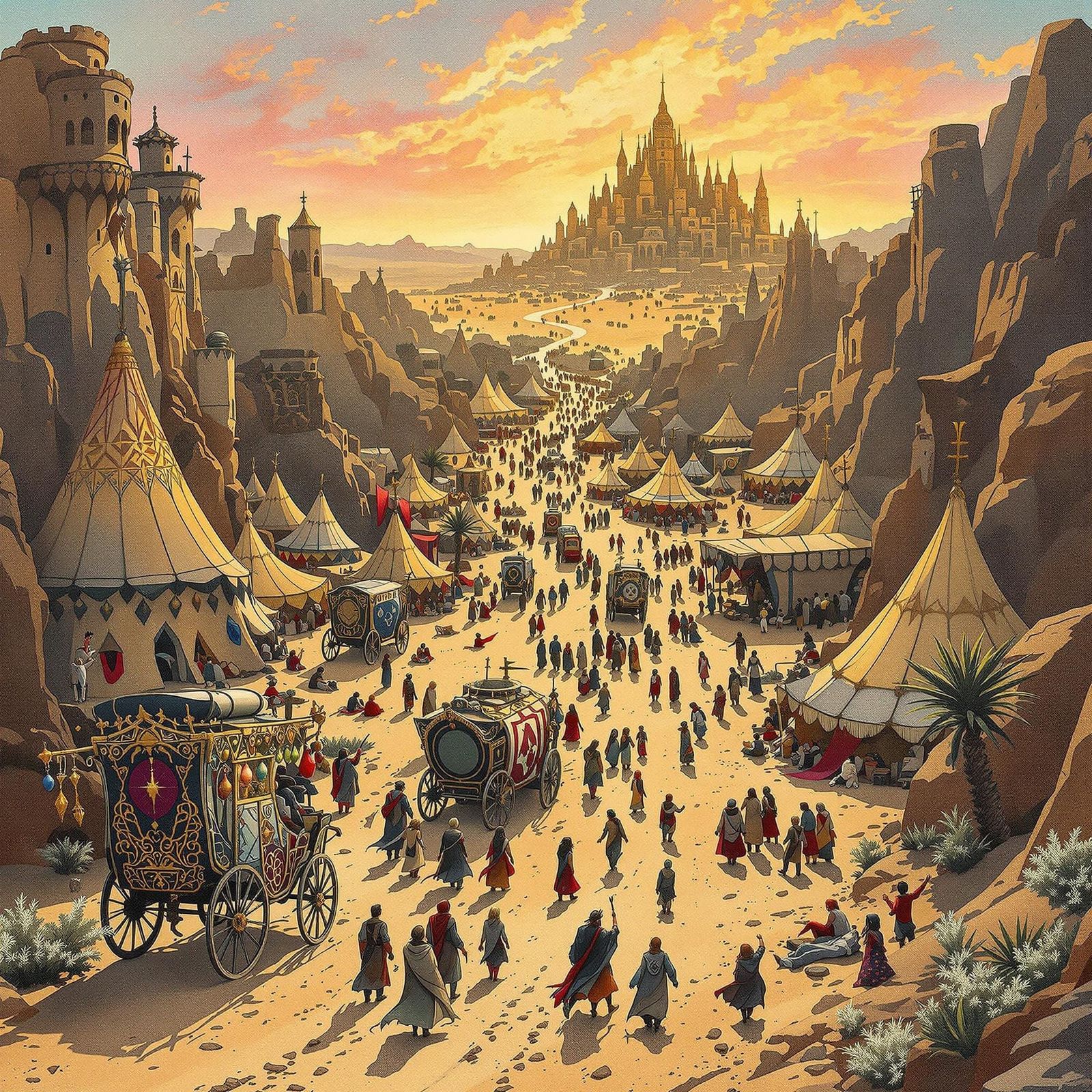 Vibrant Caravan City on the Silk Road