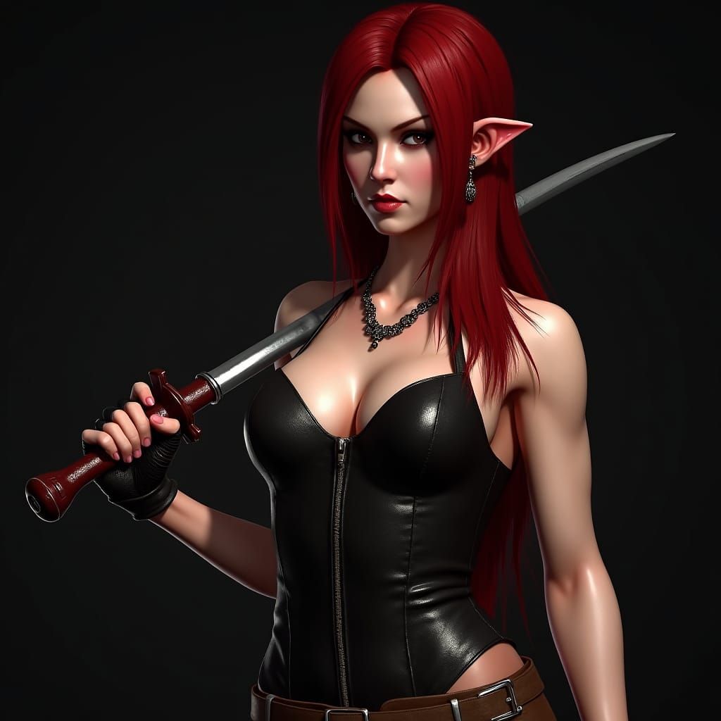 Vampire Warrior Rayne Wields Kitana in Insanely Realistic Ar...