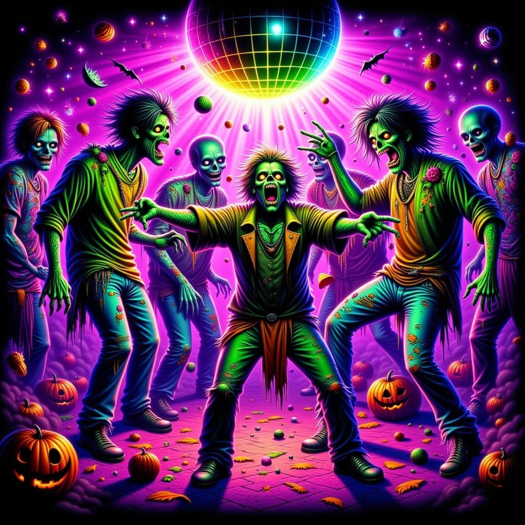 Zombie Prom Dance Off: 80s Style Halloween Bash