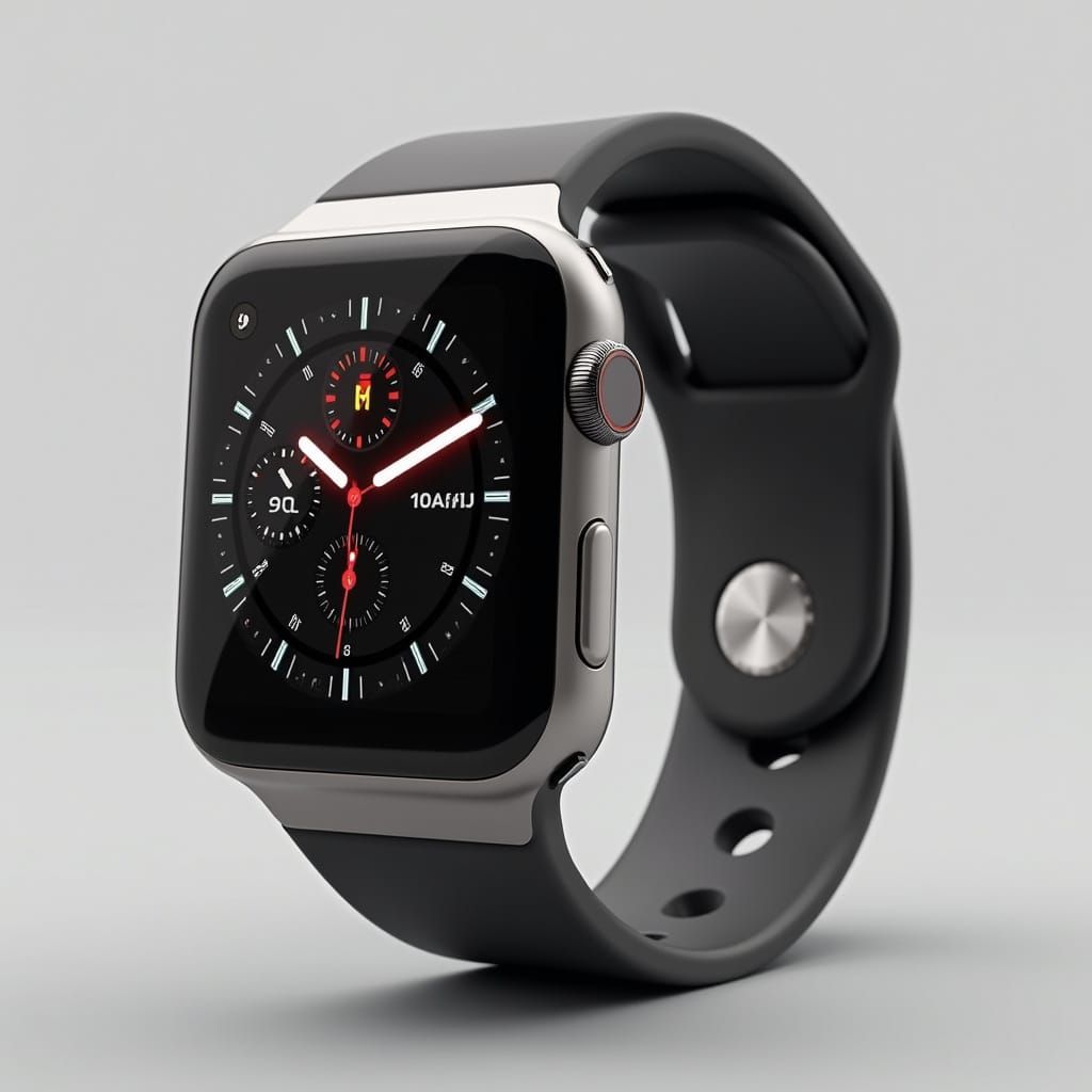 Elegant Smartwatch Design with Ergonomic Features