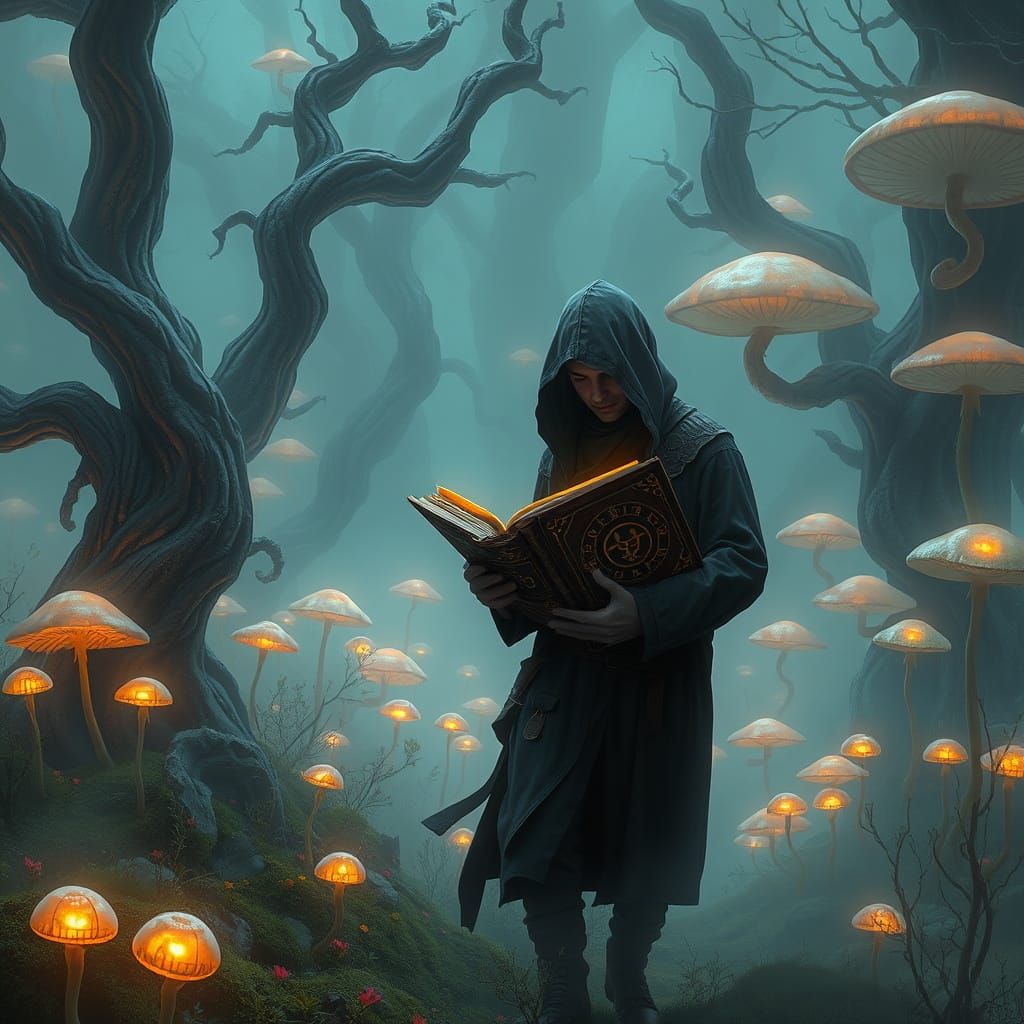 Mystical Alchemist Unveils Ancient Secrets in Dreamlike Land...