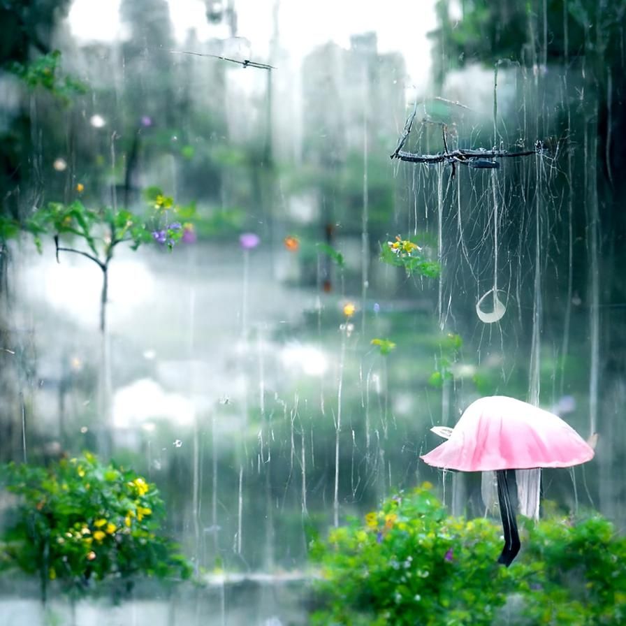 Beautiful Rainy Dream Landscape