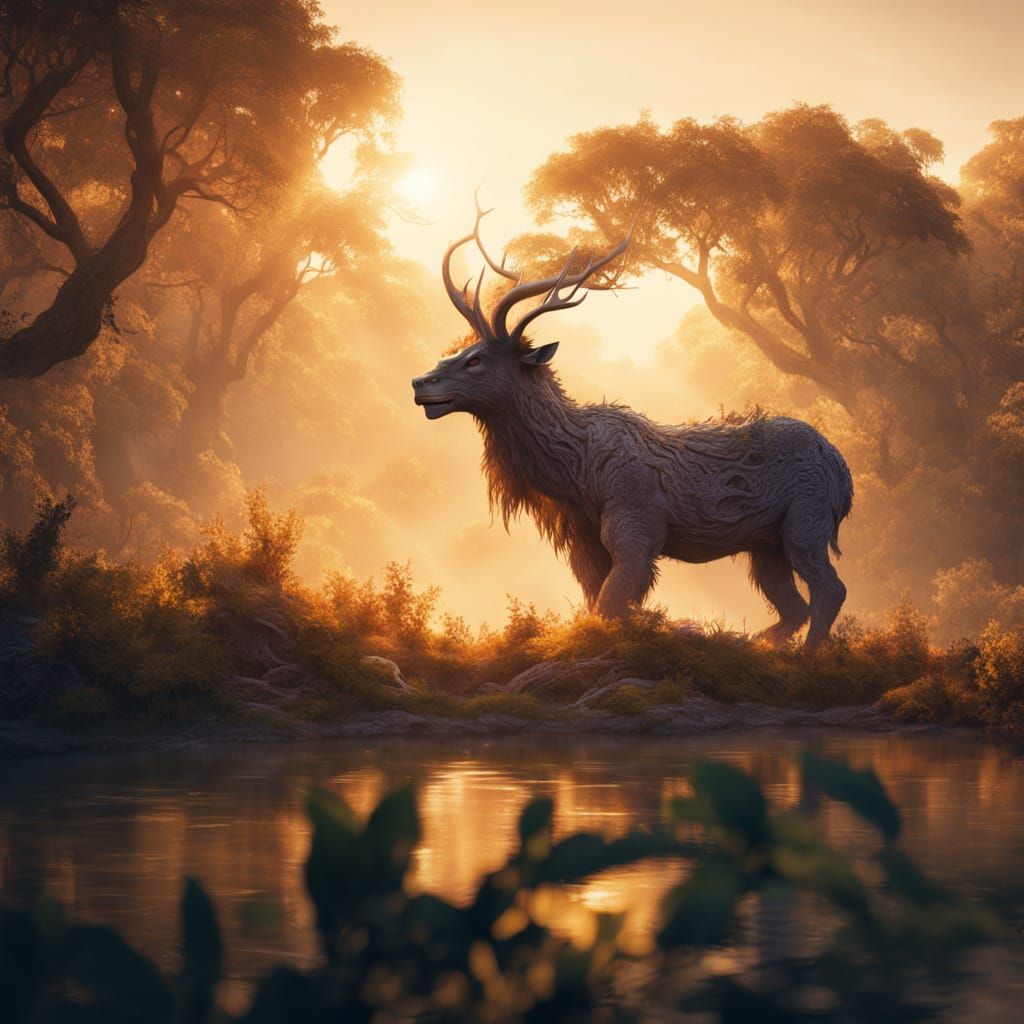 Majestic Behemoth in Golden Hour