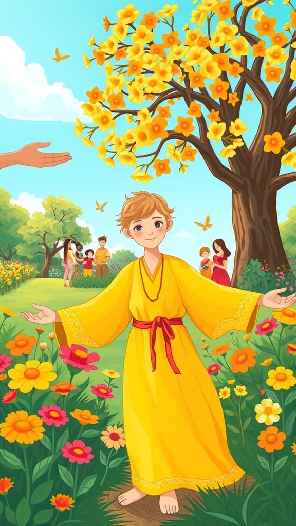 Vibrant Community Garden Blooms with Joy and Kindness